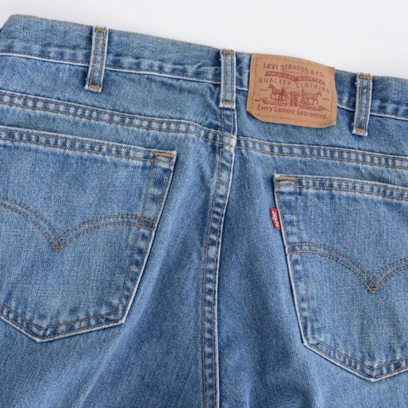 Vintage Levi's 516 Slim Fit Straight Leg made in Canada Blue Denim Jeans Sz36x30 - Picture 5 of 12